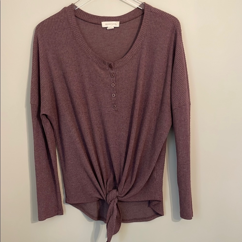 Women's Purple Long Sleeve Top